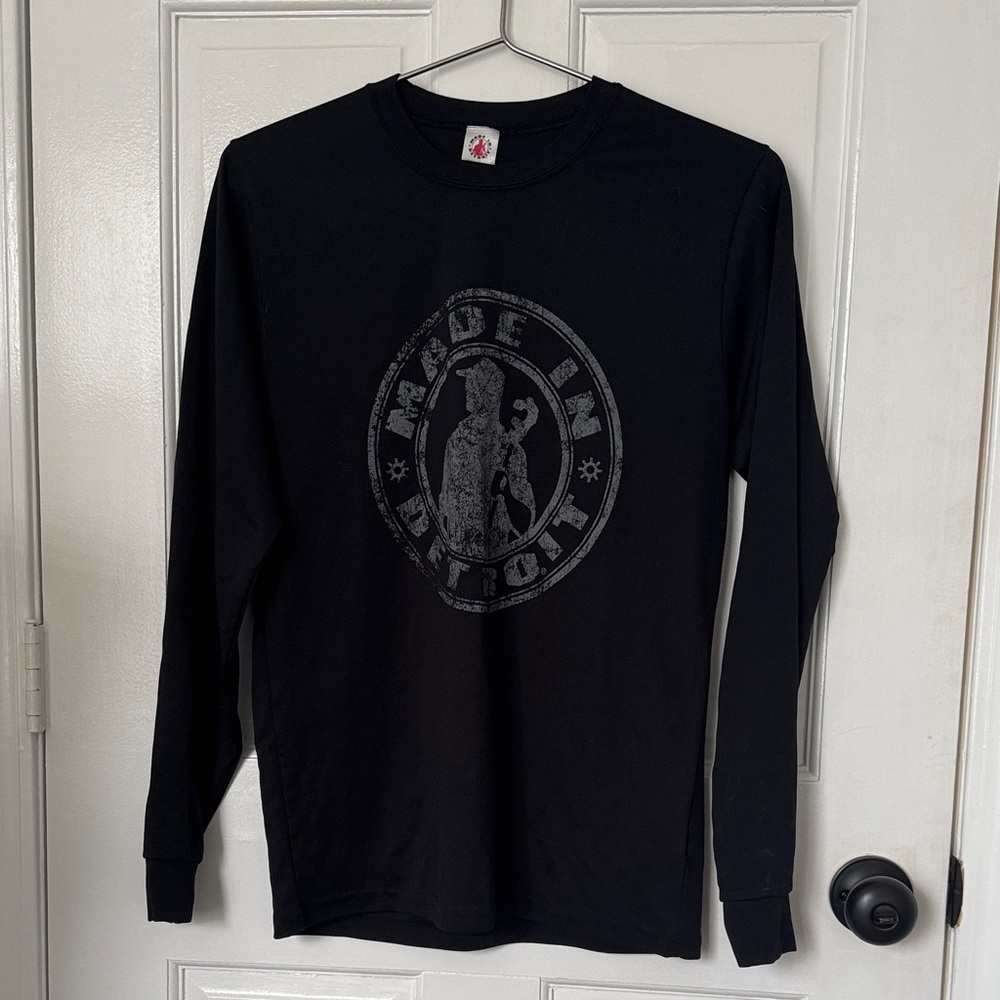 Augusta Sportswear Black Graphic Long Sleeve Tee
